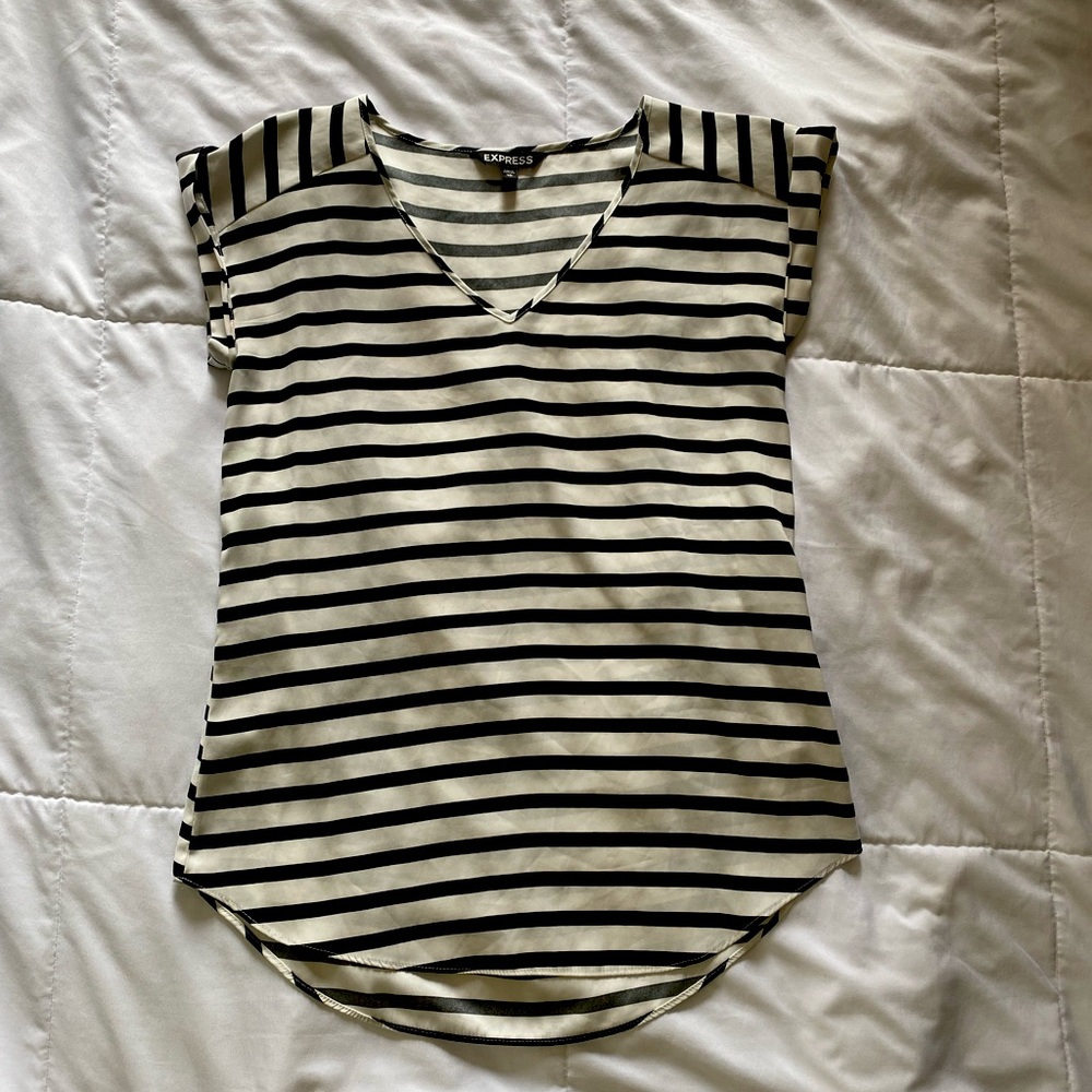 Express Women’s Striped Blouse - Size XS